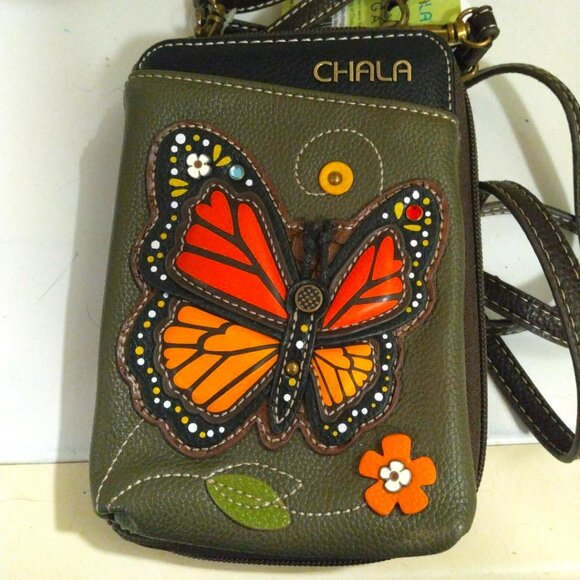 Monarch Butterfly Wallet Crossbody - Picture 5 of 8